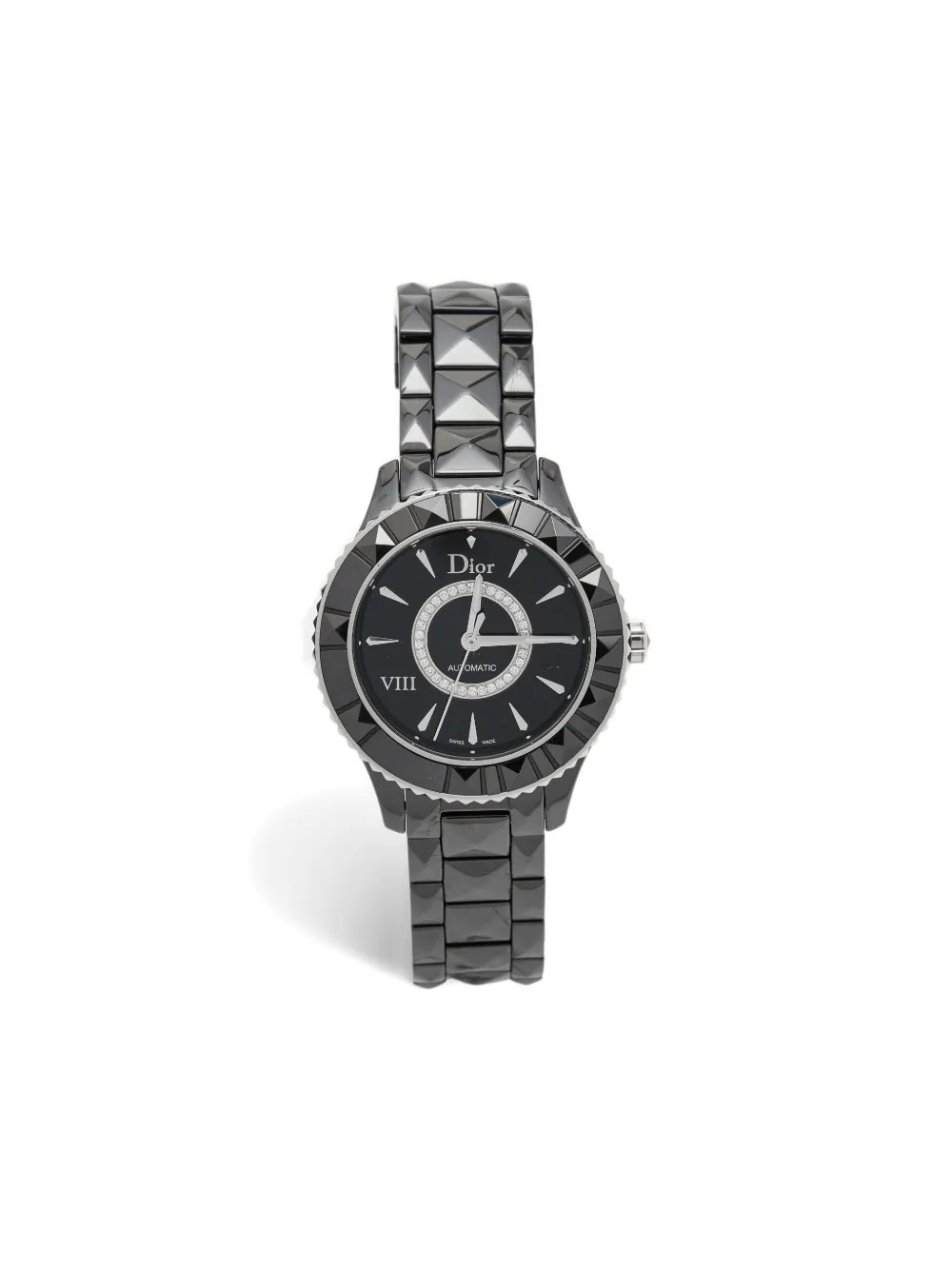 Christian Dior Pre-Owned Bezel 36mm - ブラック Christian Dior Pre-Owned Bezel 36mm - ブラック