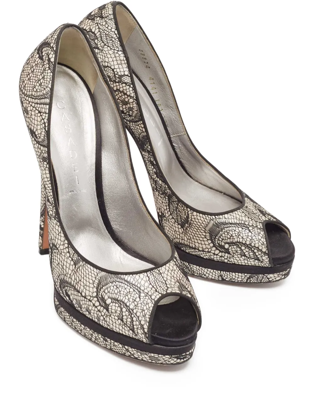 Casadei Vintage 2024 145 mm pumps met plateauzool - Grijs