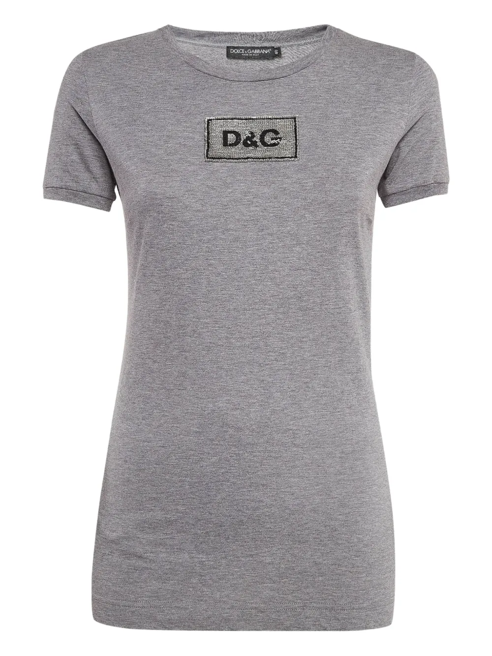 Dolce & Gabbana Pre-Owned logo-embellished t-shirt | Grey | Image 1