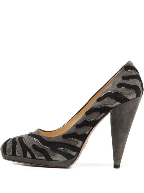 Prada Pre-Owned 125mm suede heeled pumps