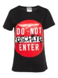 Moschino Pre-Owned Do Not Enter T-shirt - Black