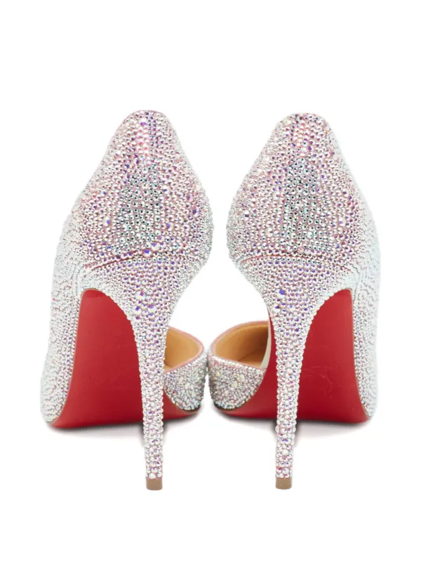 ルブタン　ピンク　パンプス　ビジュー Christian Louboutin Pre-Owned ビジュートリム パンプス 110mm