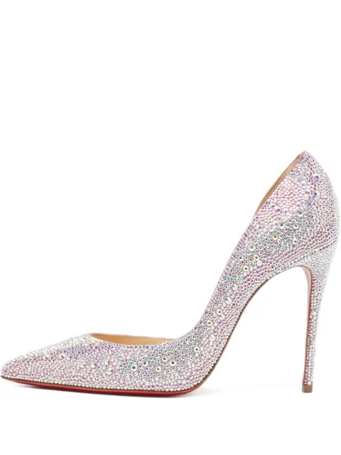Christian Louboutin Pre-Owned 110mm crystal-embellished heeled pumps