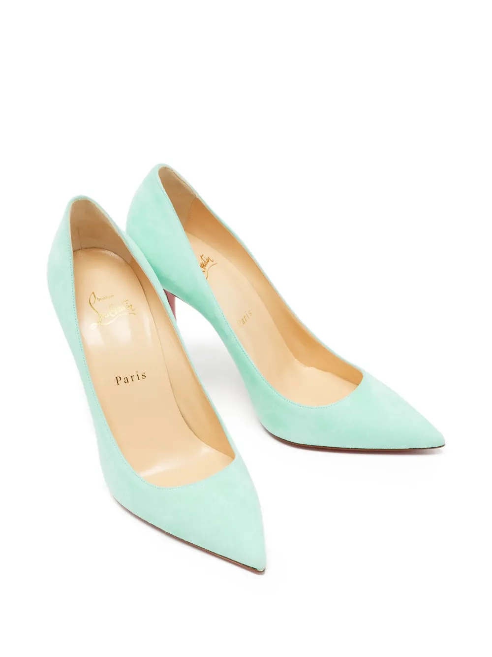 Christian Louboutin Pre-Owned Suède pumps - Blauw