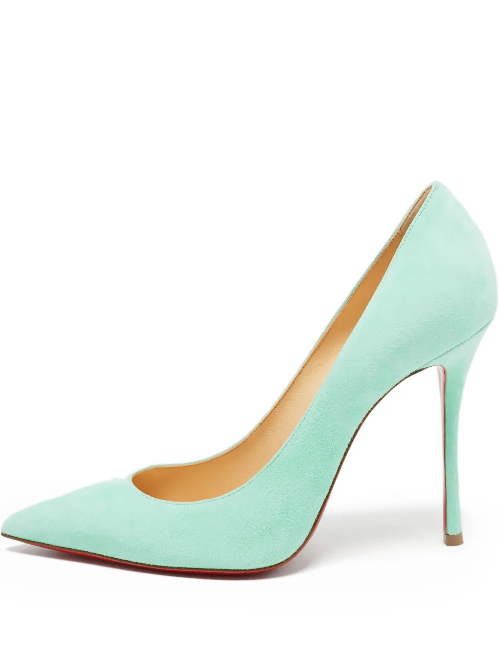 Pre-owned Christian Louboutin 110mm Suede Pumps