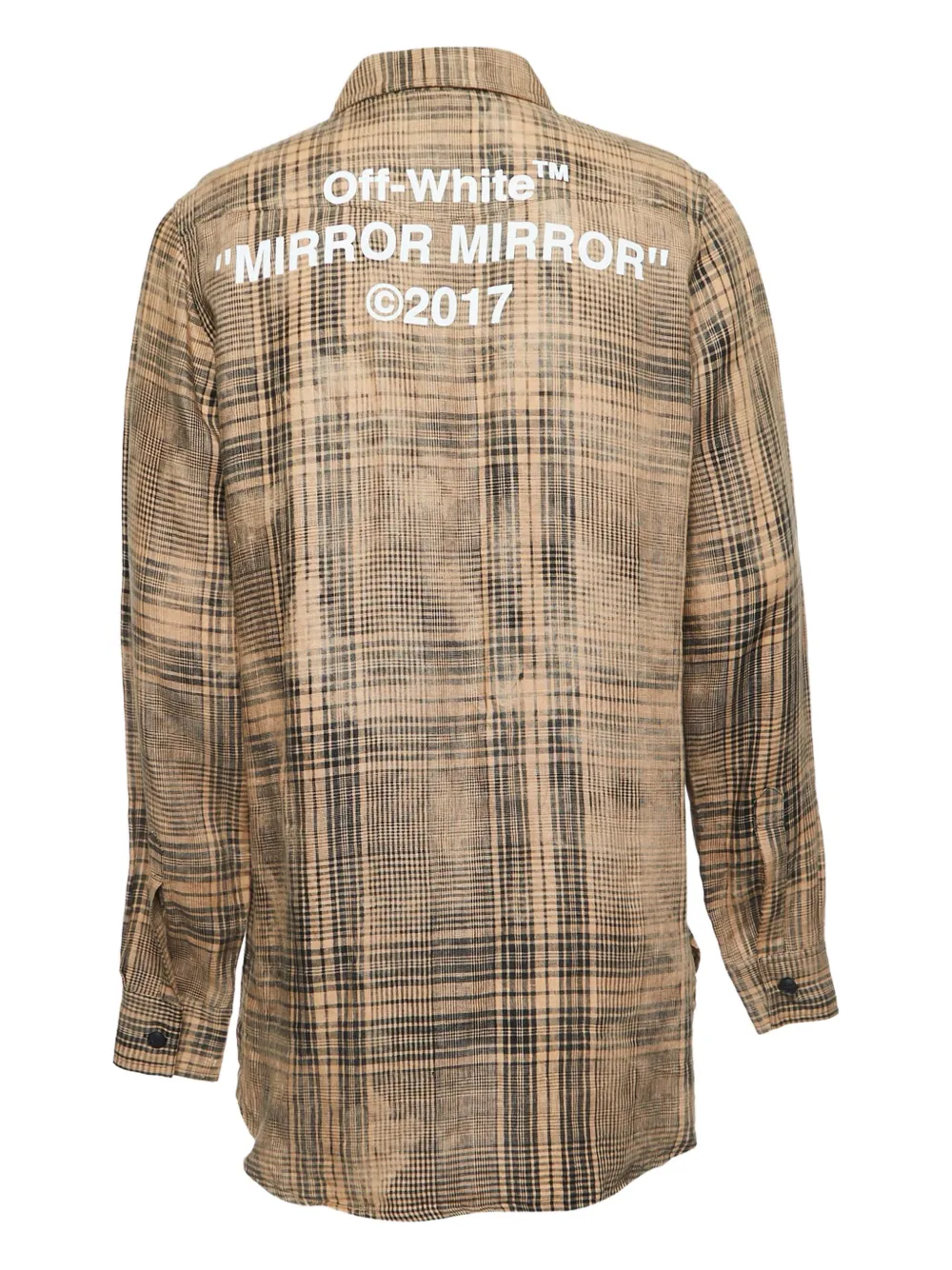 Off-White Pre-Owned plaid long-sleeve shirt | Image 2