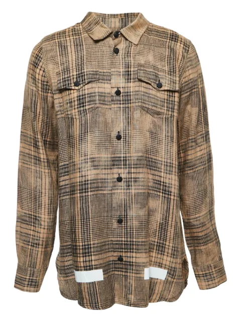 Off-White Pre-Owned plaid long-sleeve shirt