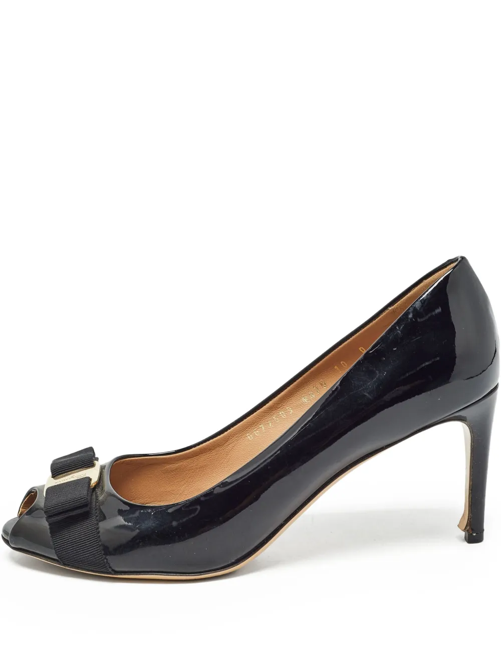 Ferragamo Pre-Owned 80mm Vara Bow pumps | Black | Image 1
