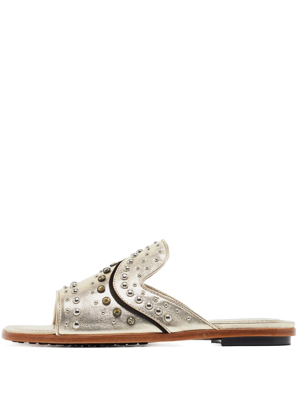 Tod's Vintage pre-owned studded sandals | Gold | Image 1