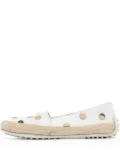 Tod's Vintage leather flat espadrilles - White