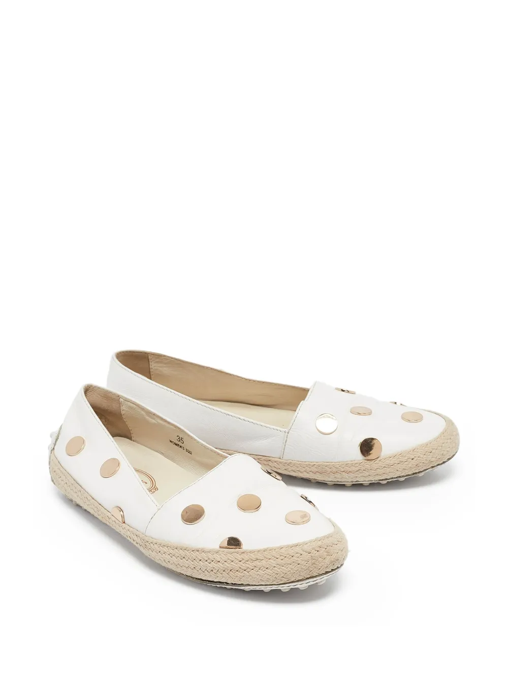 Tod's Vintage leather flat espadrilles | Flat Espadrilles | Image 2