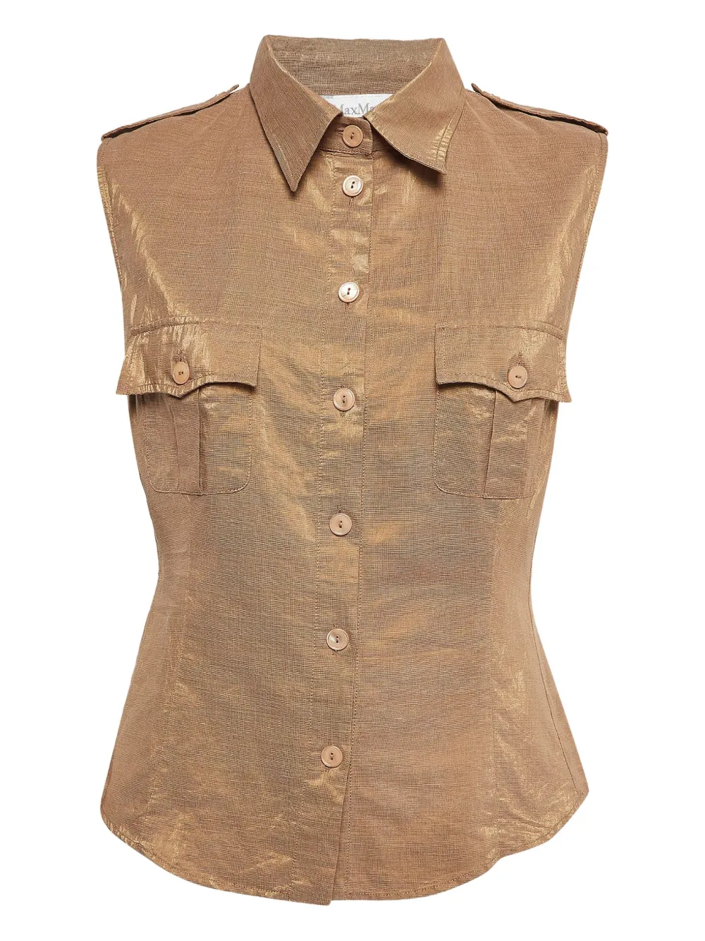 Max Mara camisa con botones | dorado | Image 1