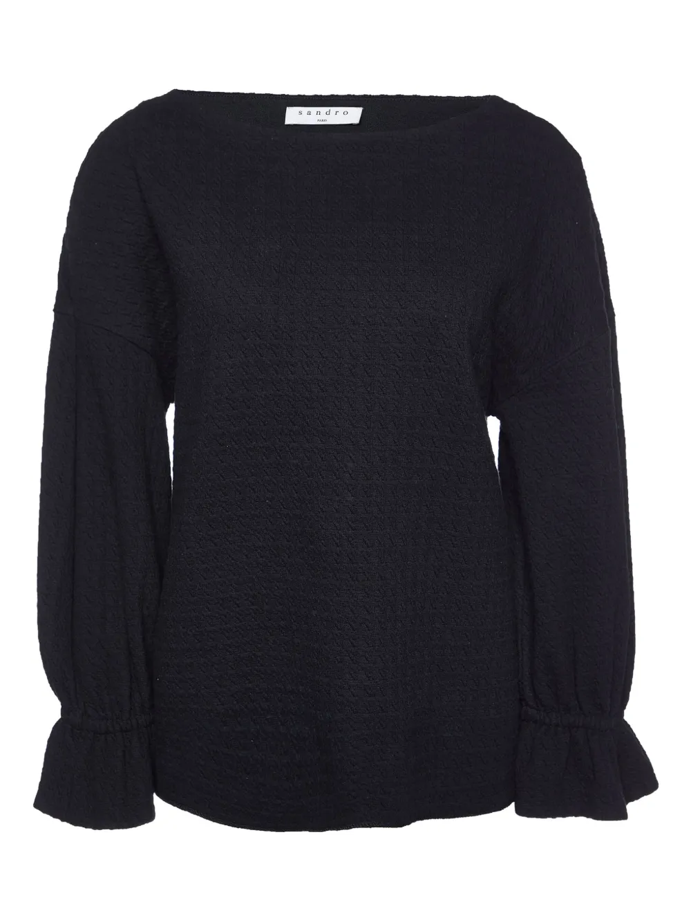 SANDRO pre-owned textured blouse | Black | Image 1