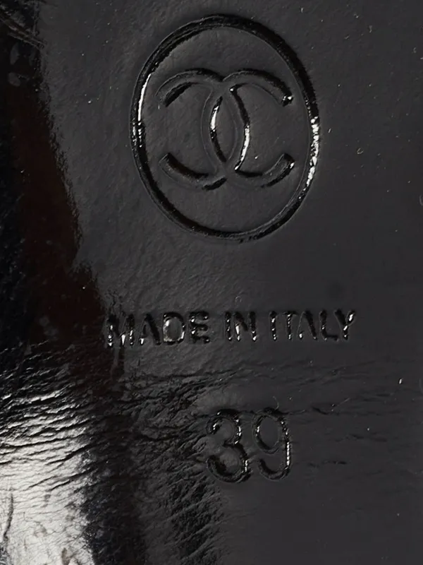 CHANEL Pre-Owned ロゴ サンダル 125mm | ブラック | FARFETCH JP