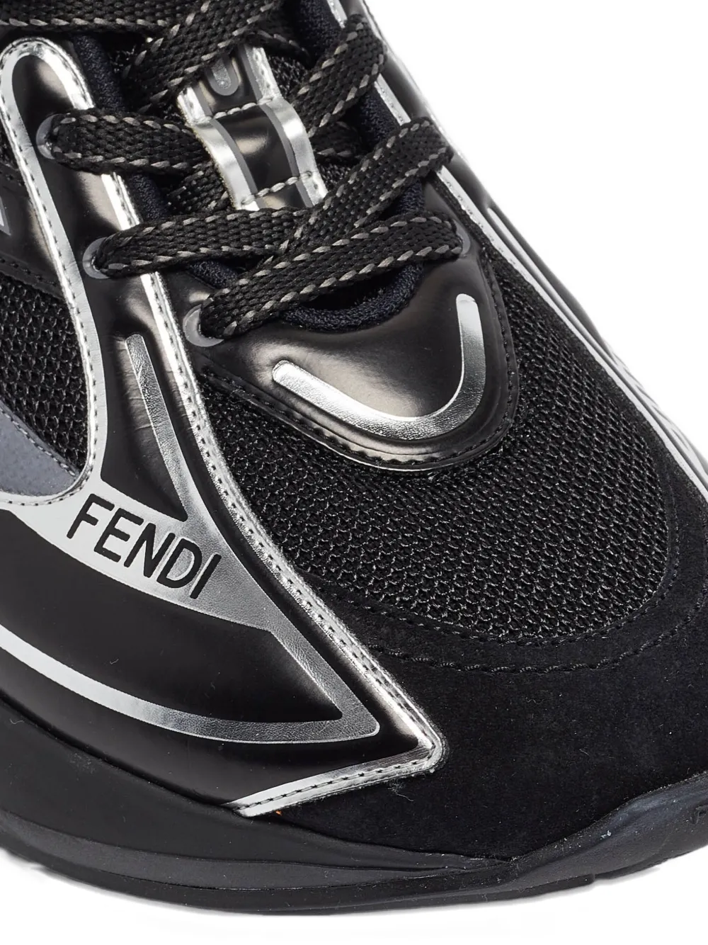 Pre-owned Fendi Low-top Sneakers In Black