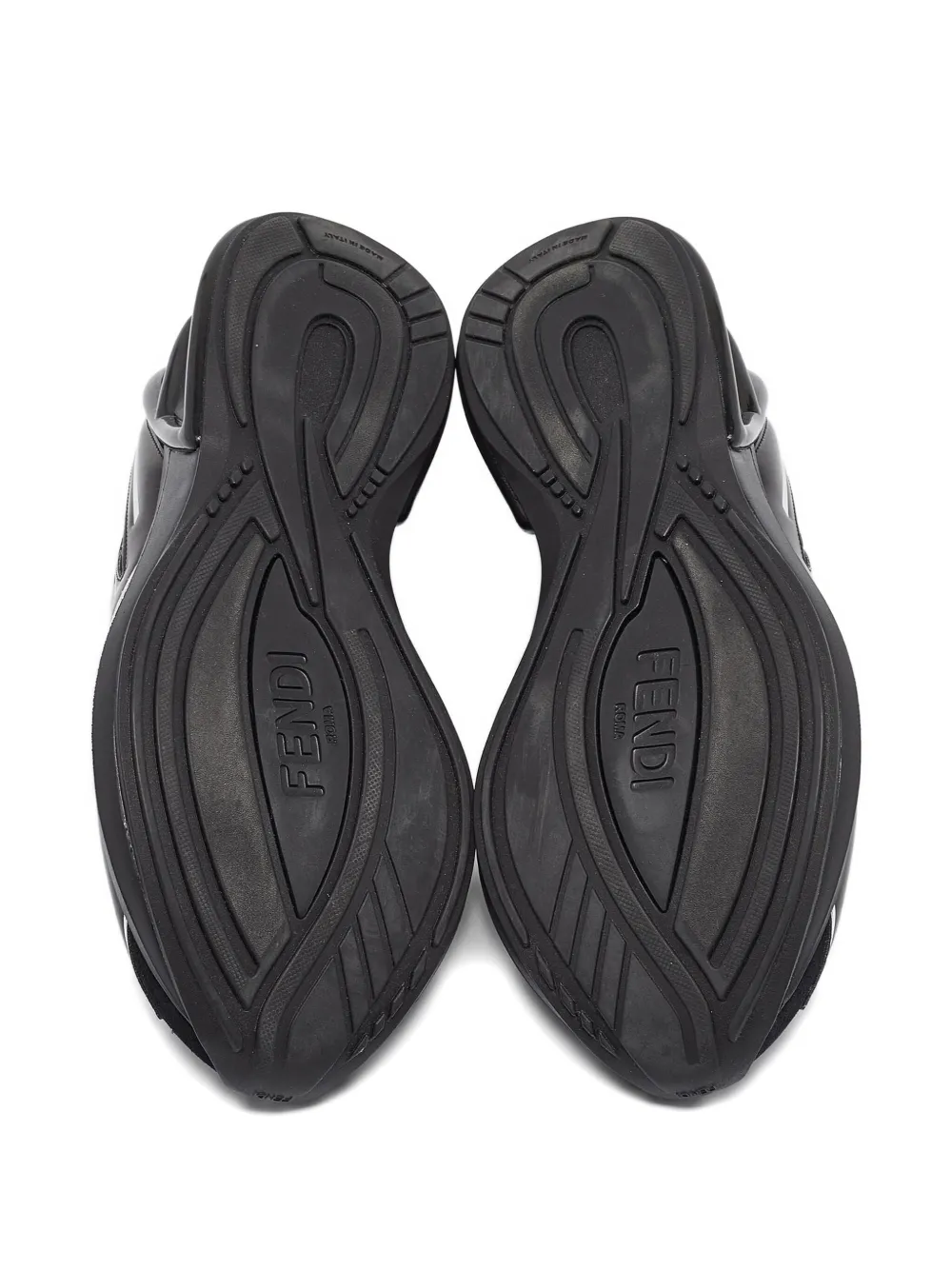 Pre-owned Fendi Low-top Sneakers In Black