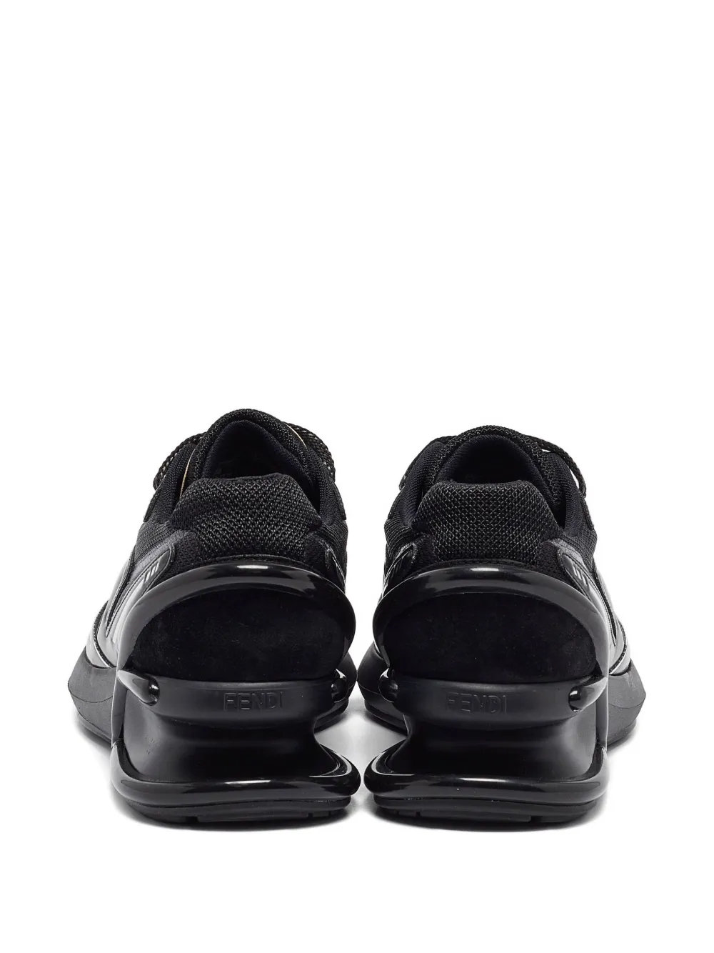 Pre-owned Fendi Low-top Sneakers In Black