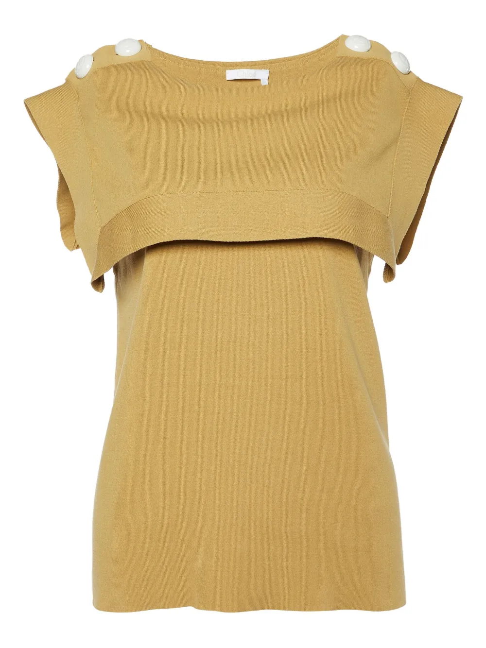 Chloé Pre-Owned top con botones a capas 2017 | marrón | Image 1