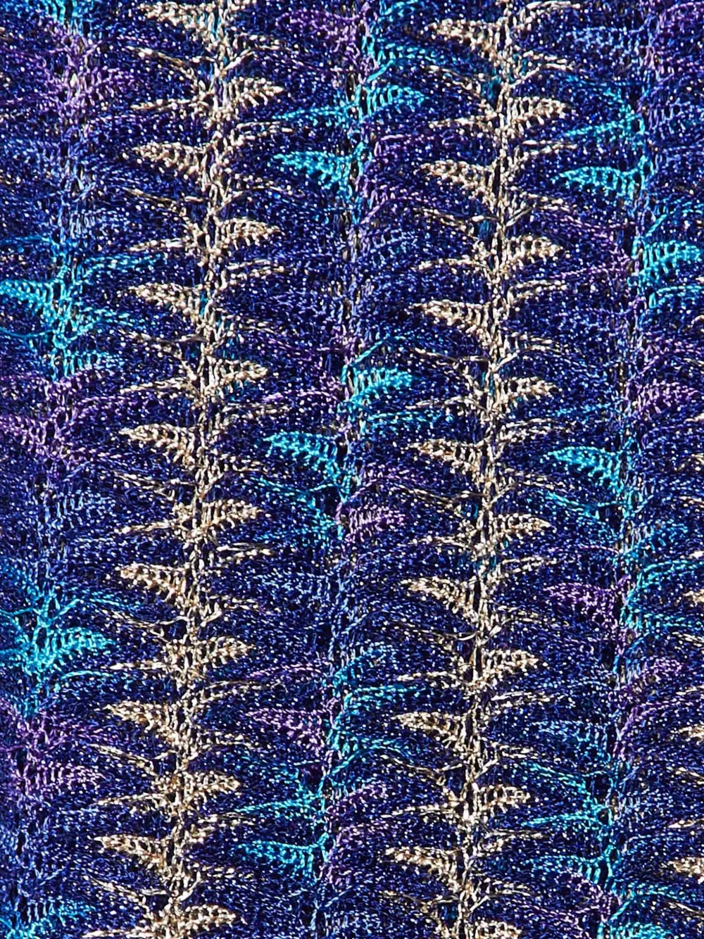Missoni Pre-owned Knitted Scarf in Blue, view 3