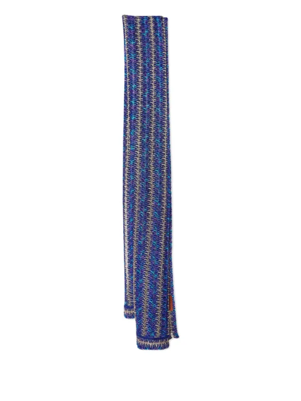 Missoni Pre-owned Knitted Scarf in Blue