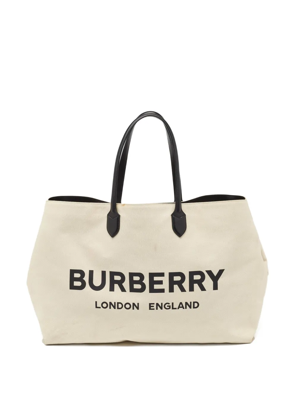 Burberry Pre-Owned canvas tote bag | White | Image 1