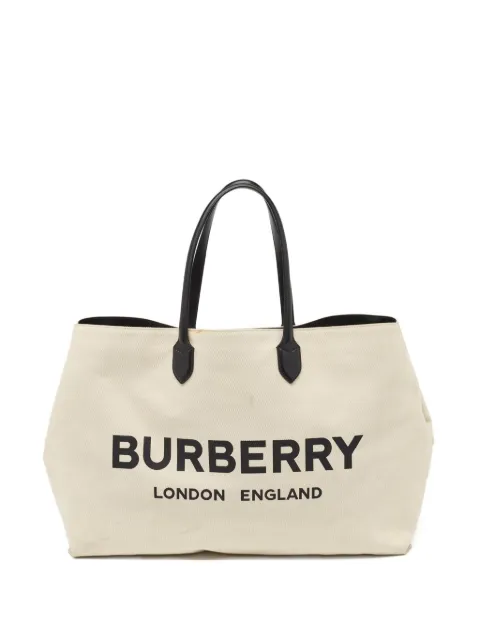 Burberry Pre-Owned شنطة عملية كانفا