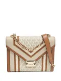 Michael Kors Vintage large Whitney chevron-stitched leather shoulder bag - Neutrals