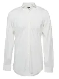 BOSS button-up long-sleeve shirt - White