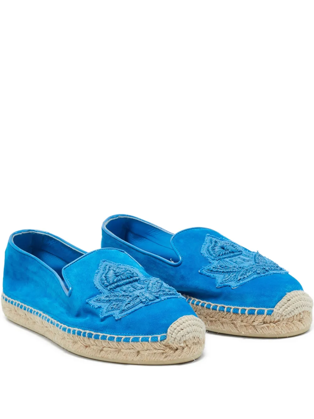 embroidered suede espadrilles