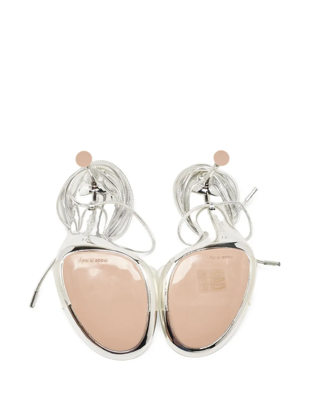 Gianvito Rossi Pre-owned 105 mm sandalen met bandjes en hoge hak - Zilver