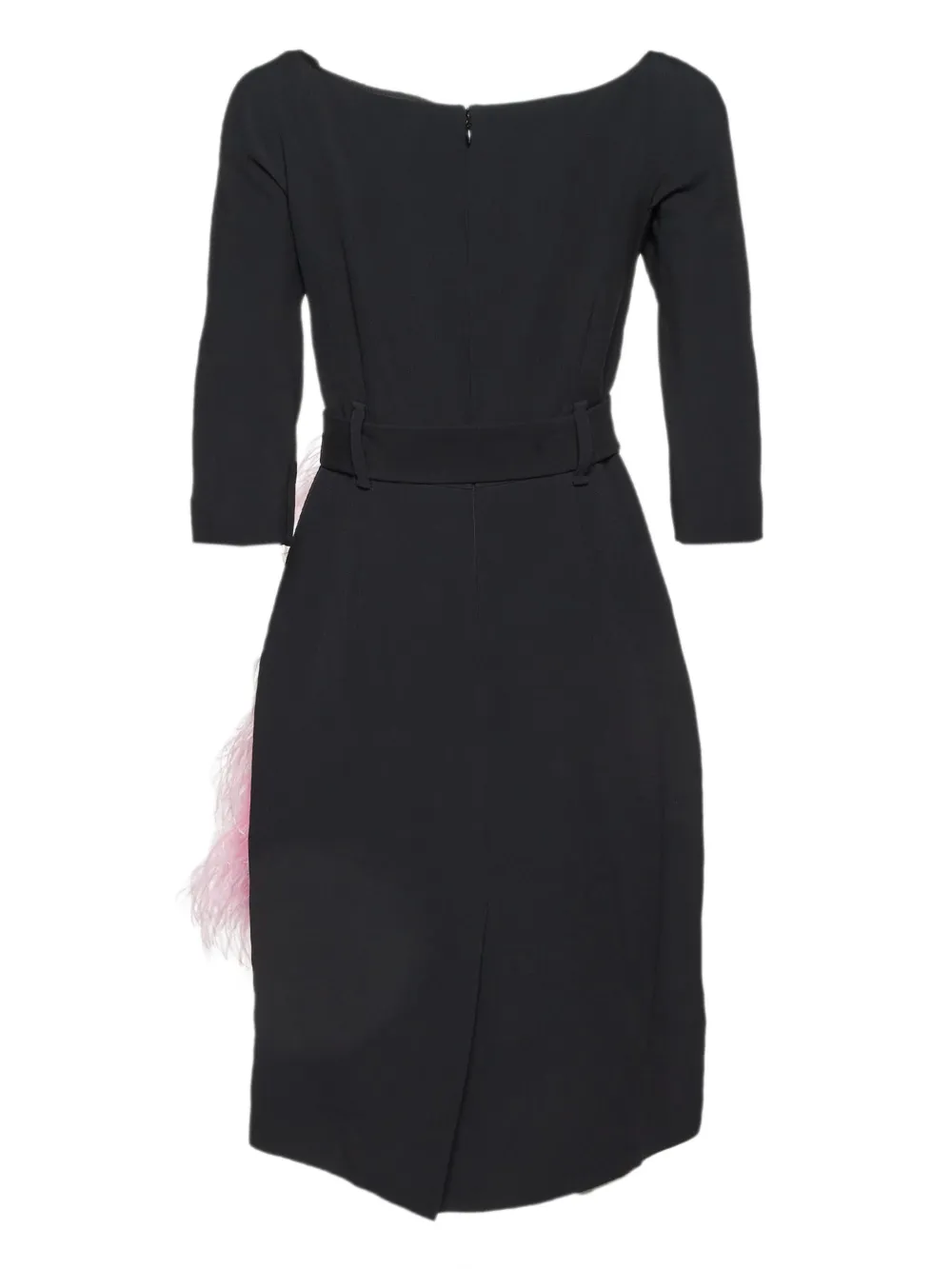Prada Pre-Owned vestido midi con detalle de plumas | Image 2
