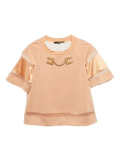 Elisabetta Franchi satin T-shirt