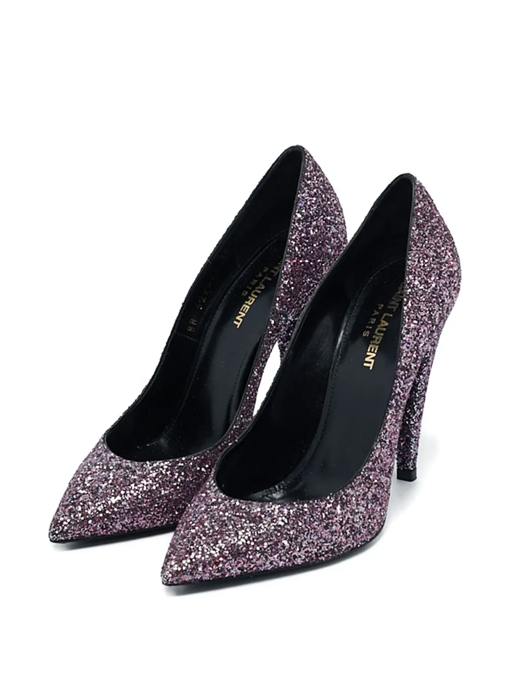 Saint Laurent Pre-Owned Pumps met puntige neus - Paars