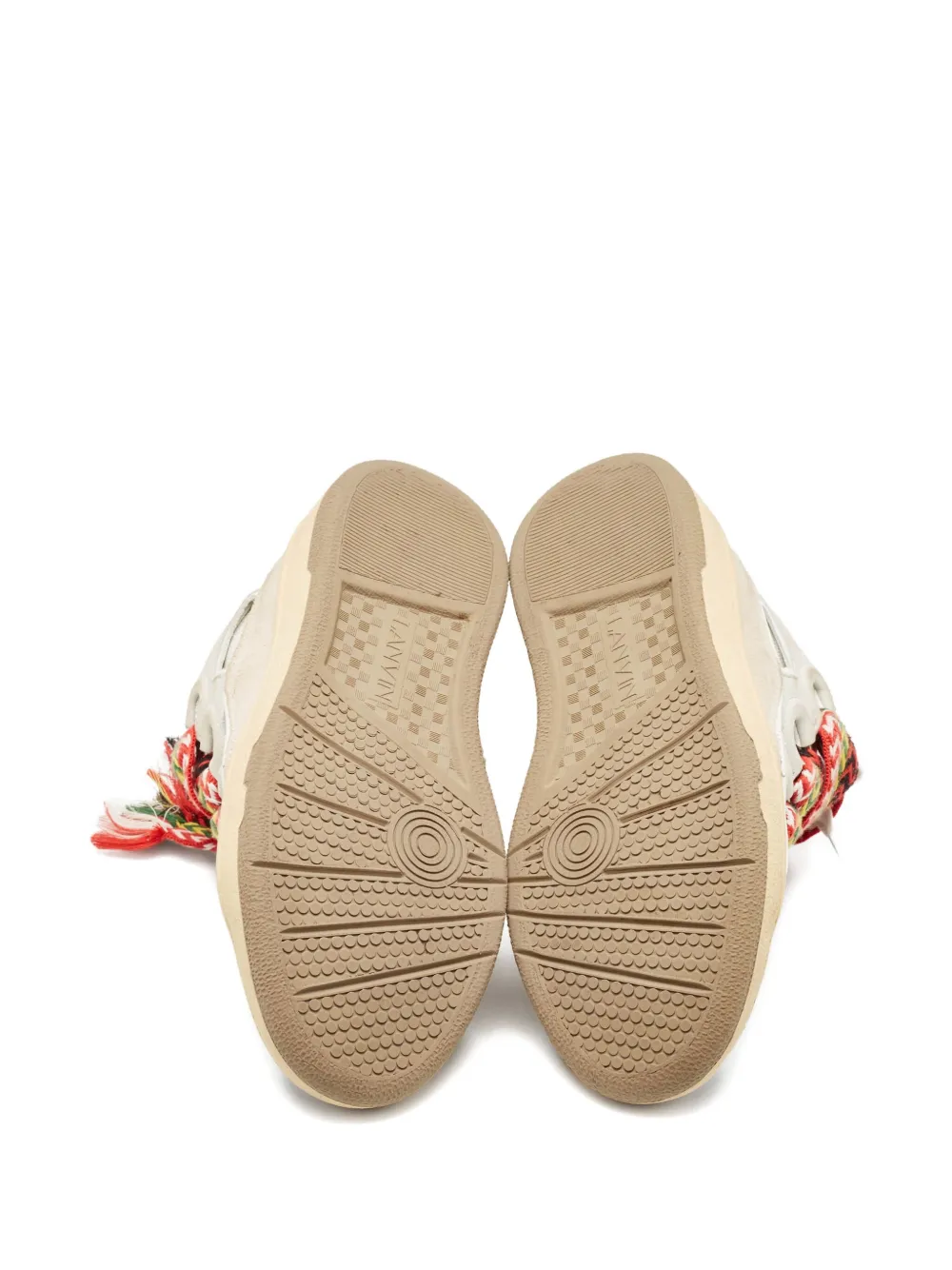 Pre-owned Lanvin 2022 Curb Sneakers In White
