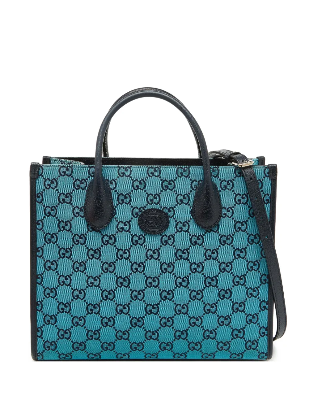 Gucci Pre-Owned インターロッキングG ハンドバッグ - ブルー Gucci Pre-Owned インターロッキングG ハンドバッグ - ブルー