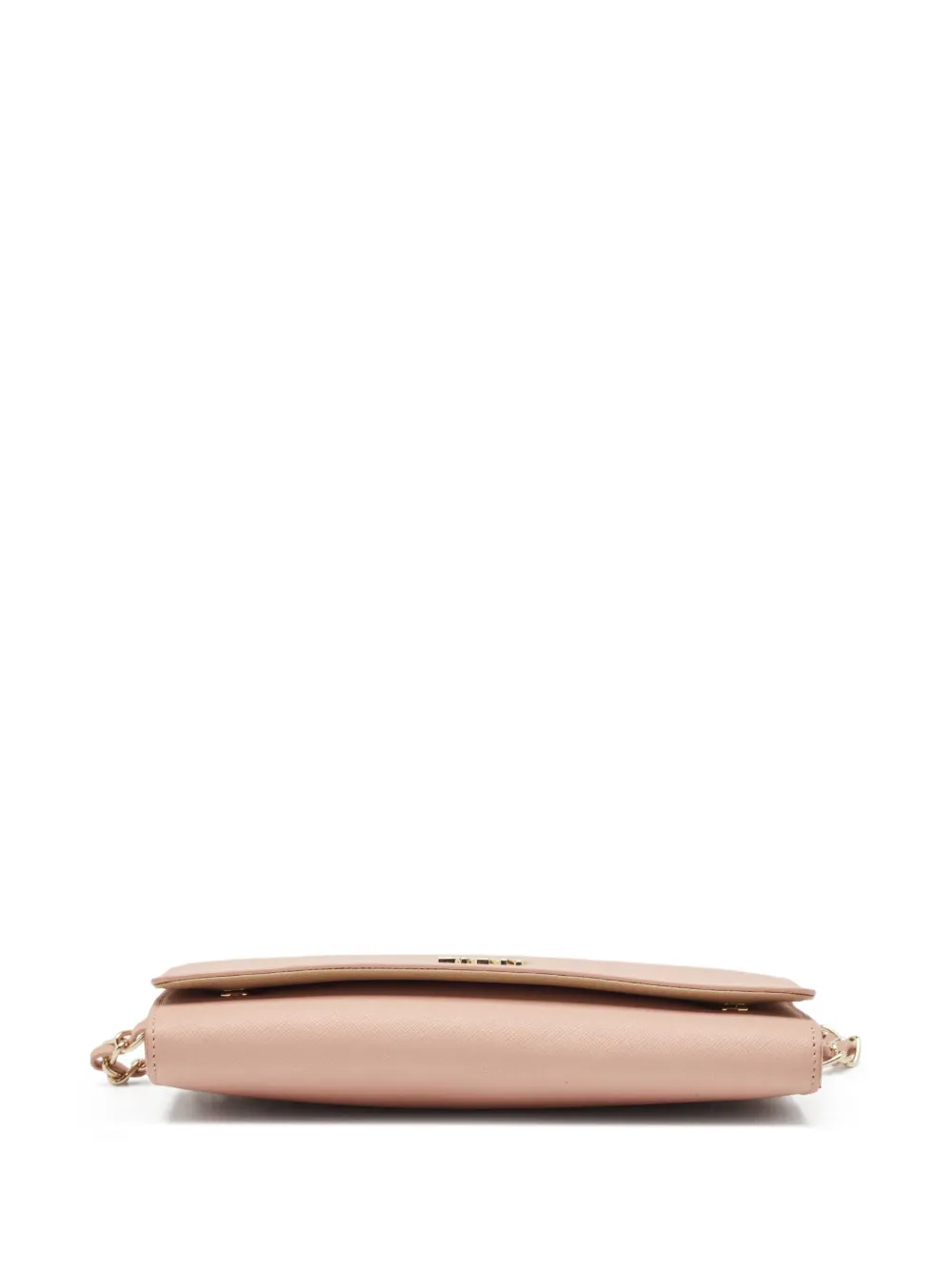 Pre-owned Dkny Vintage Leather Clutch Bag In Pink