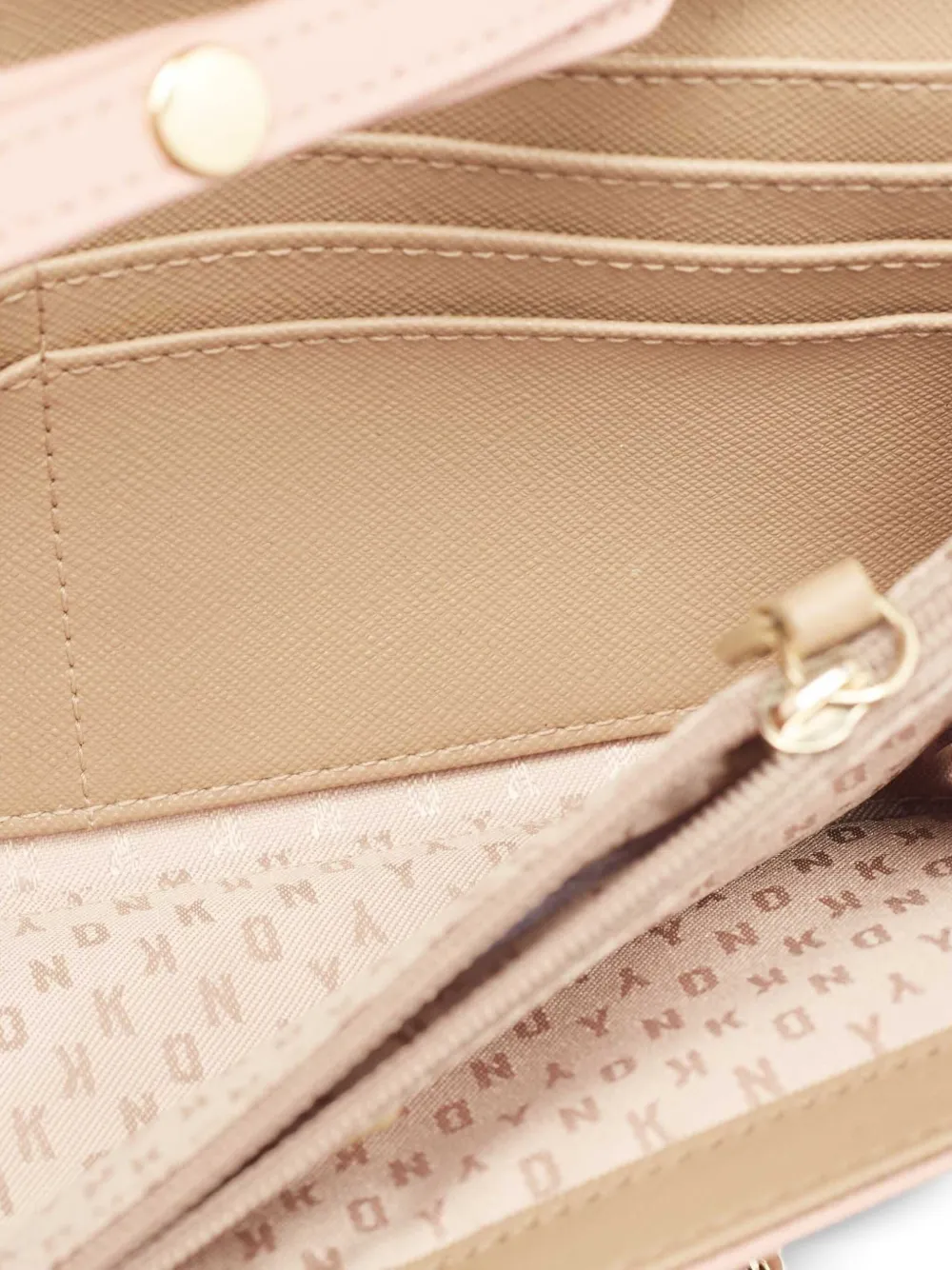 Pre-owned Dkny Vintage Leather Clutch Bag In Pink
