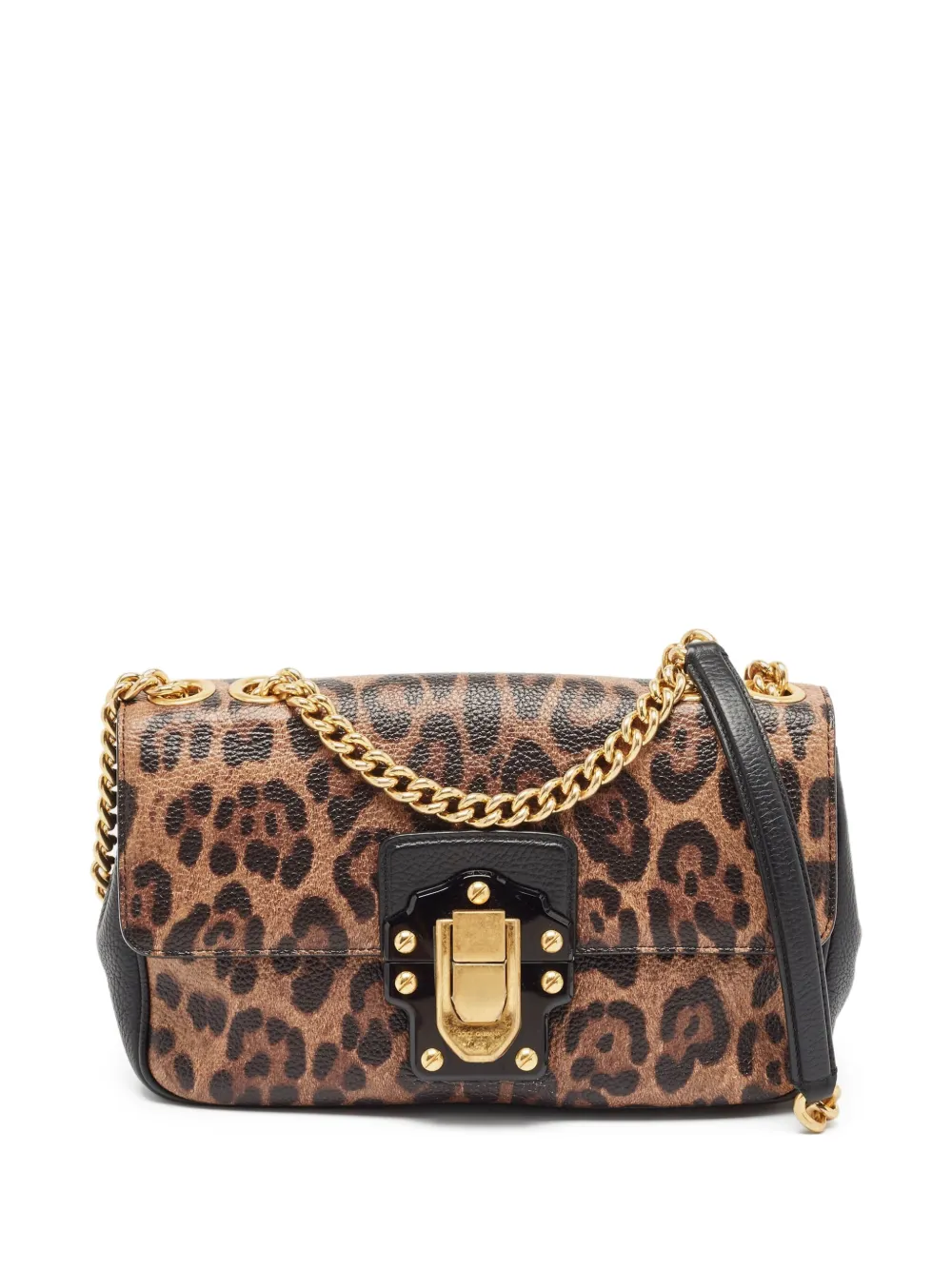 Lucia leopard-print shoulder bag