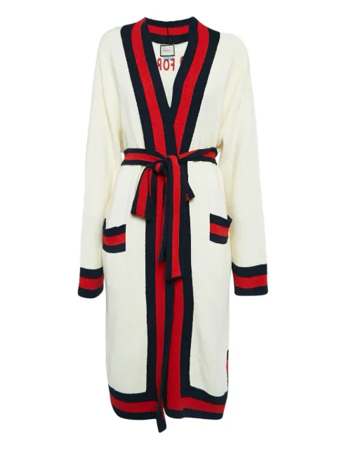 Gucci Pre-Owned belted long cardigan