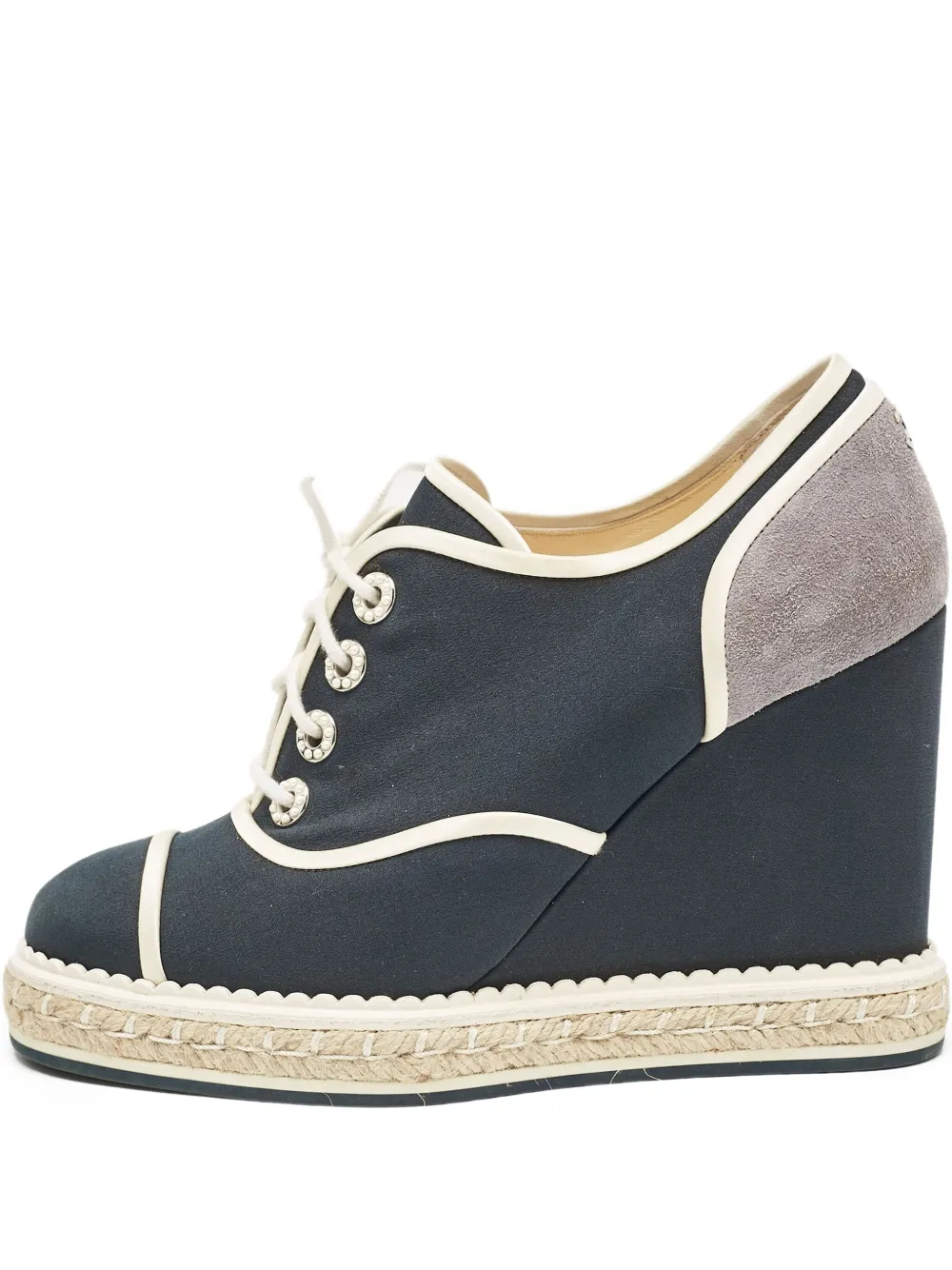 CHANEL Pre-Owned Sneakers mit Wedge-Absatz - Blau