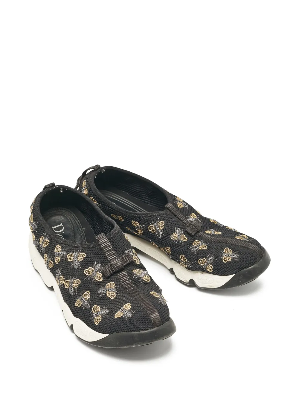 Christian Dior Pre-Owned Sneakers met geborduurd logo - Zwart