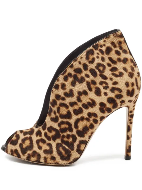 Gianvito Rossi botines con estampado de leopardo y tacón de 100mm de archivo