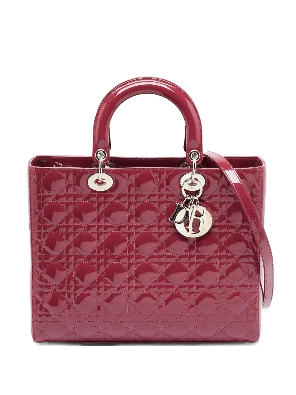 Christian Dior Pre-Owned レディ ディオール 2way バッグ - レッド Christian Dior Pre-Owned レディ ディオール 2way バッグ - レッド