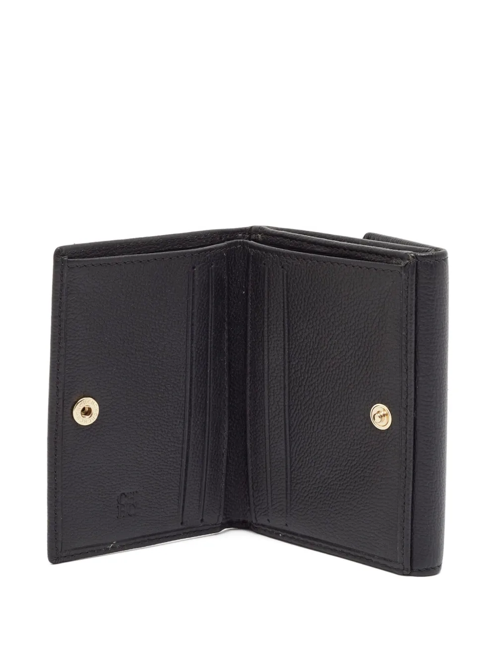 Pre-owned Carolina Herrera Vintage Textured Logo-embossed Wallet