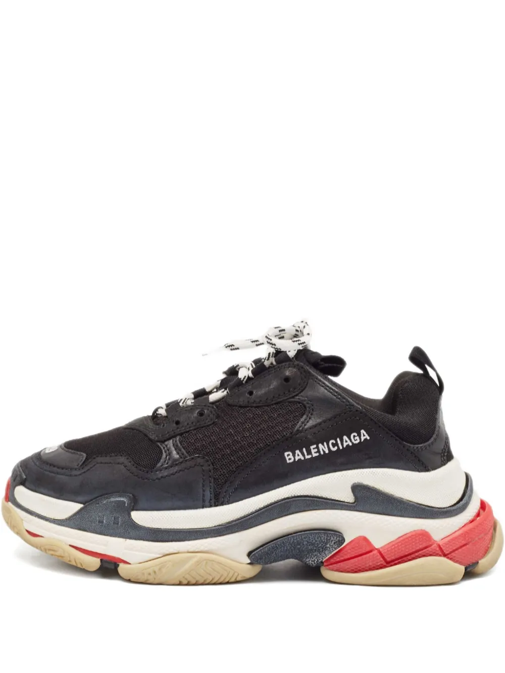 Leather Mesh Sneakers