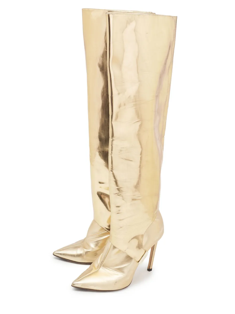 Jimmy Choo Pre-Owned 100mm metallic-leather boots | Image 2