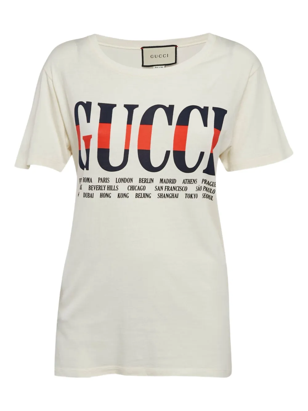Gucci Pre-Owned logo-print T-shirt | White | Image 1
