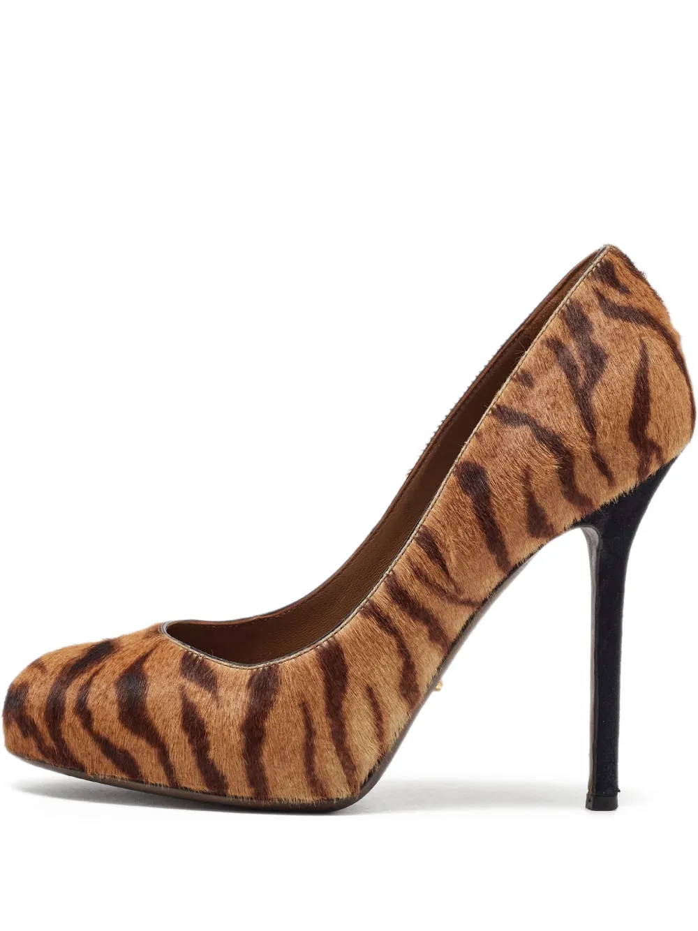 Sergio Rossi Vintage pre-owned 115mm tiger-print pumps | Brown | Image 1