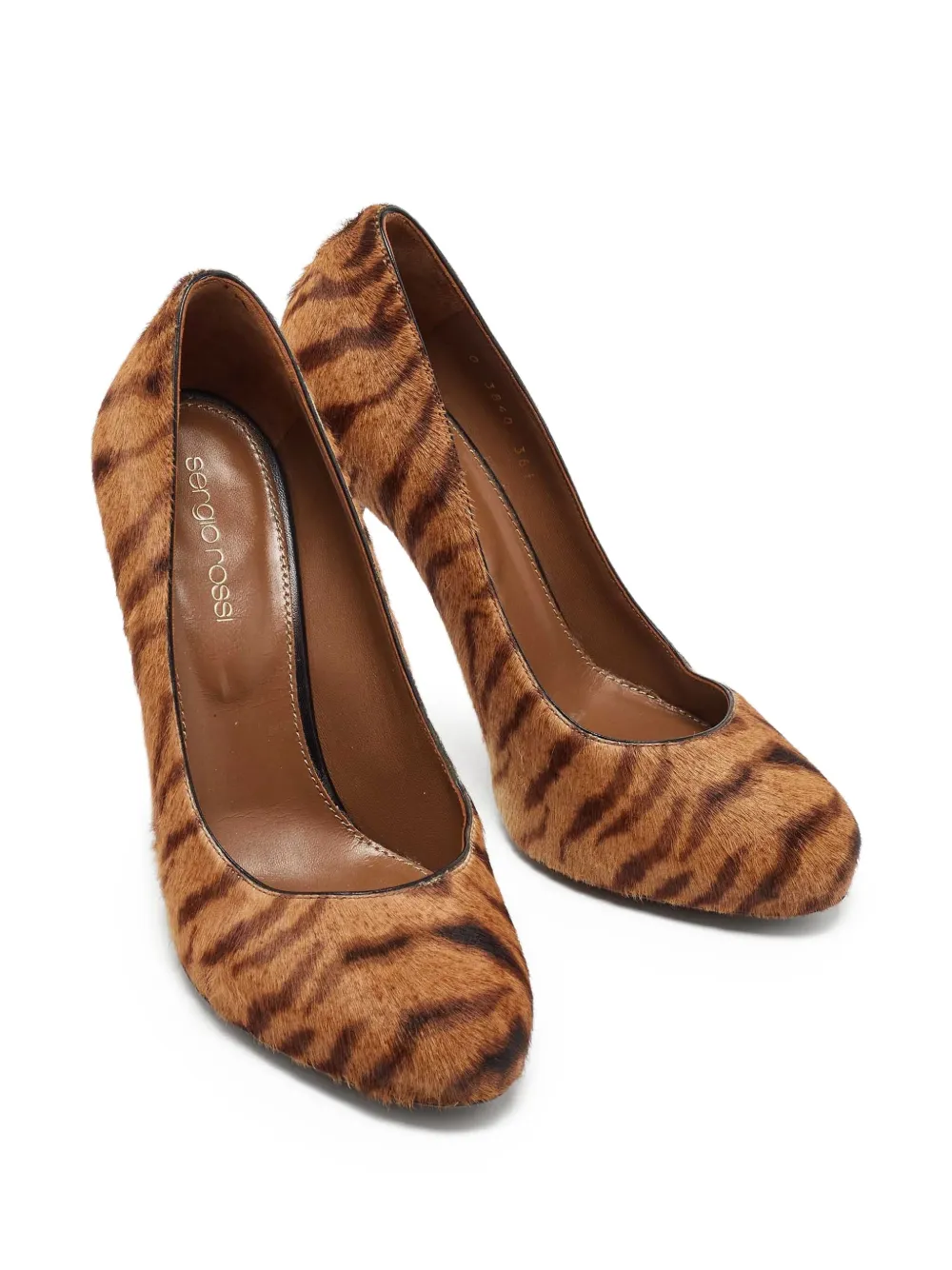 Sergio Rossi Vintage pre-owned 115mm tiger-print pumps | Image 2