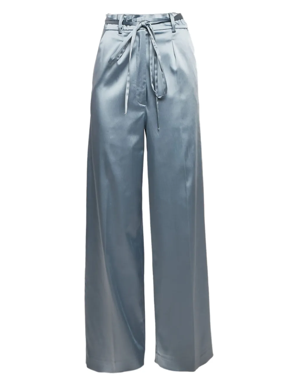 Just Cavalli Vintage ベルテッド サテンパンツ - ブルー Just Cavalli Vintage ベルテッド サテンパンツ - ブルー